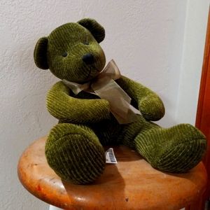 Pier 1 imports Forest green teddy bear